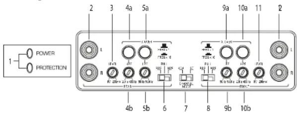 POWER PROTECTION 1 2 3 4a 5a 9a 10a 11 2 L R 7.5V 2.5V 100mA 7.5V 100mA 7.5V 100mA 7.5V 100mA 7.5V 100mA 7.5V 100mA 7.5V 100mA 7.5V 100mA 7.5V 100mA 7.5V 100mA 7.5V 100mA 8 9b 10b