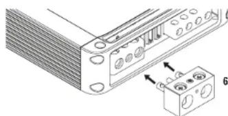 POLK PA D4000.4 - Controles dos canais traseiros - 2
