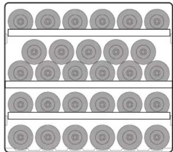 SMEG CVI329X3 - Disposition des bouteilles - 1