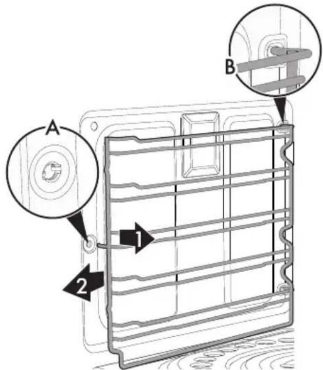 SMEG MP722PO - Démontage des glissières de support pour grilles et lechefrites - 1