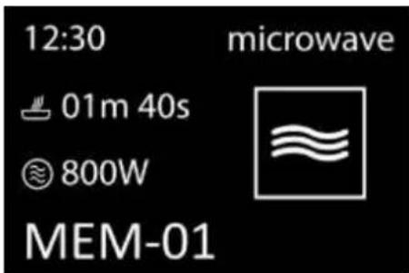 SMEG FMI120B3 - Procédure d'utilisation de la mémoire - 1