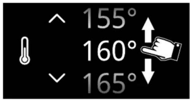 SMEG SOP6104TPG - Modification de la température de cuisson - 3