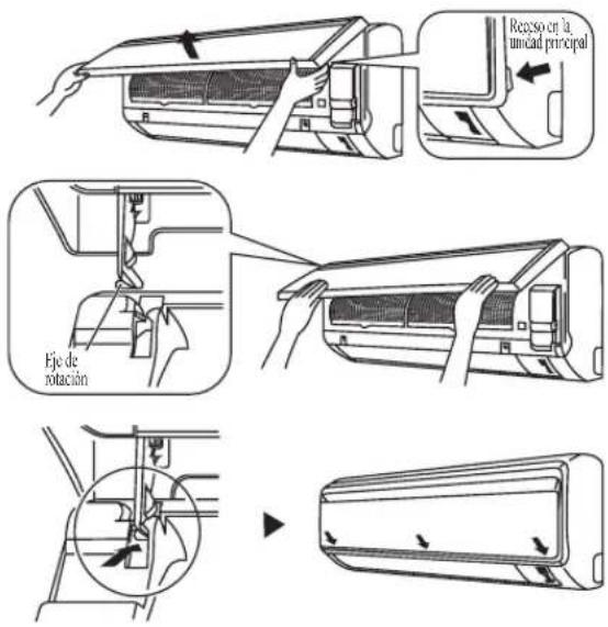 DAIKIN ARXN60NV1B - Instale el panel frontal. - 1