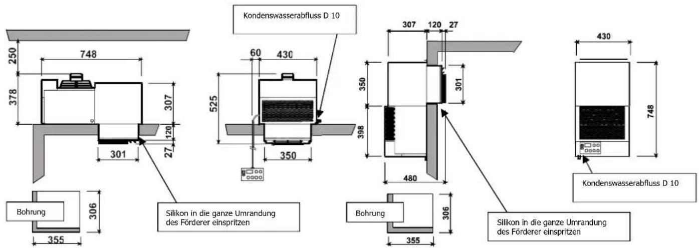 DAIKIN Zanotti Monoblock BSB0870Y1AA - Platzbedarf der Maschine - 1