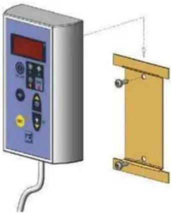 DAIKIN Zanotti Monoblock BSB0870Y1AA - Befestigung der Fernschalttafel: - 1