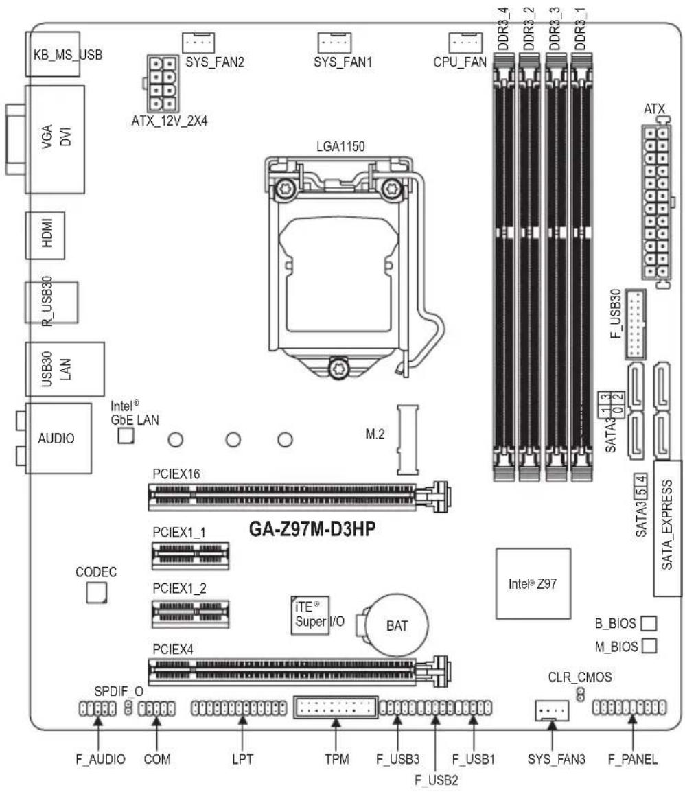 GIGABYTE GA-H97M-D3HP - 第 3 章 付録....36 - 1