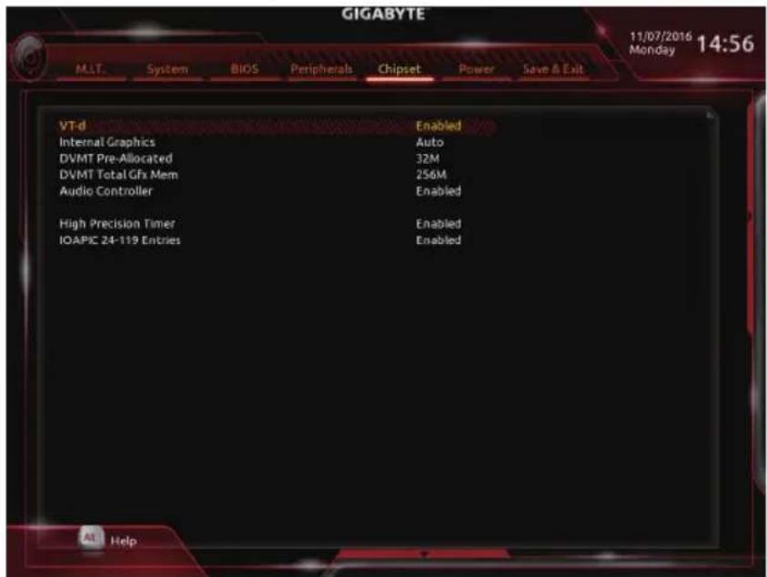 GIGABYTE GA-Z270X-Gaming K5 - 2-6 Chipset (芯片组设定) - 1