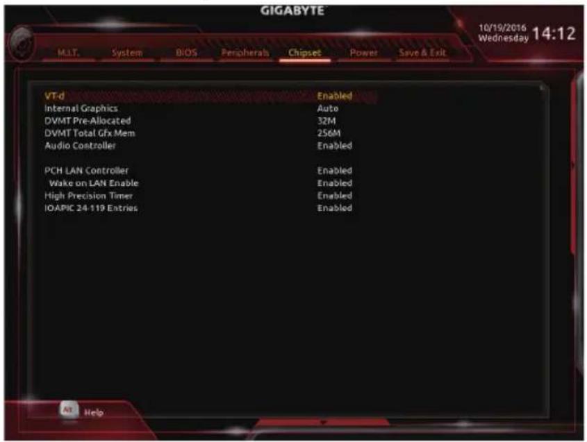 GIGABYTE GA-Z270M-D3H - 2-6 Chipset (芯片组设定) - 1