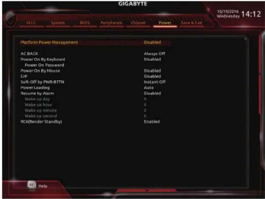 GIGABYTE GA-Z270M-D3H - 2-7 Power (省电功能设定) - 1