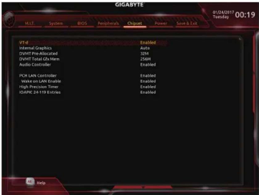 GIGABYTE GA-H270M-D3H - 2-6 Chipset (芯片组设定) - 1