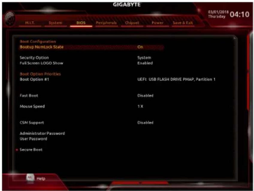GIGABYTE B360N AORUS GAMING WIFI - 2-5 BIOS(BIOSの機能) - 1