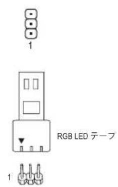 GIGABYTE B360N AORUS GAMING WIFI - 6) D_LED（デジルLEDテー用ハダ） - 1
