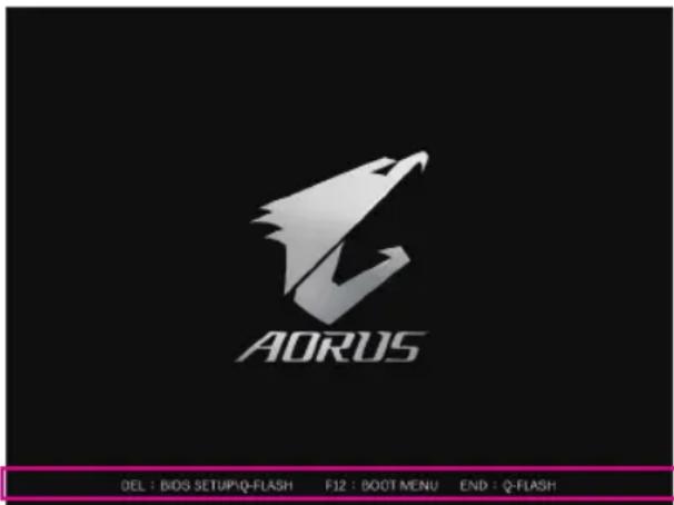 GIGABYTE B550 Aorus Master - 2-1 起動画面 - 1