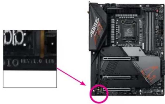 GIGABYTE B560I Aorus Pro AX - 产品版本辨识 - 1