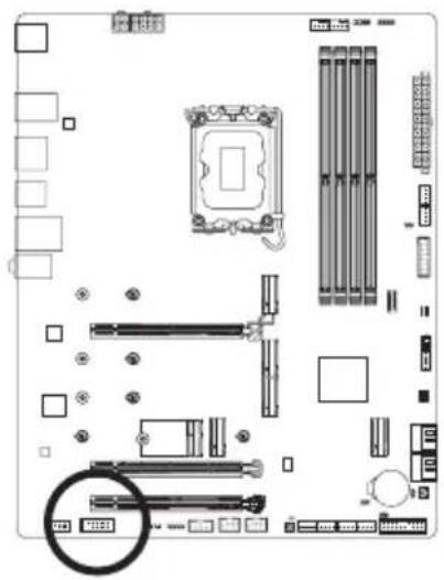 GIGABYTE Z790 AERO G - 18) COM (シリアルポートヘッダ - 1
