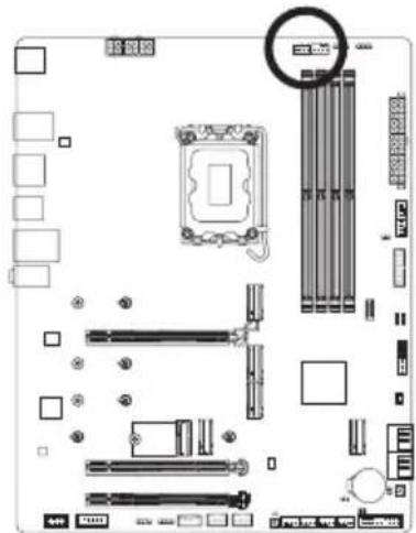 GIGABYTE Z790 AERO G - 6) CPU\_OPT (水冷式 CPU ファンヘッダ - 1