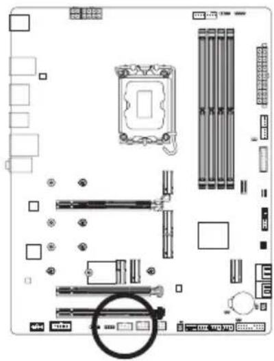 GIGABYTE Z790 AERO G - 19) SPI\_TPM (TPMEジュール用ヘッダ) - 1