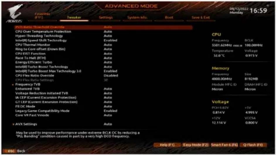 GIGABYTE Z790 UD - ■ Advanced CPU Settings - 1