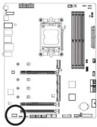 GIGABYTE X670 Gaming X AX - 12) F\_AUDIO (前置音频插座) - 1