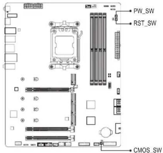 GIGABYTE X670 Gaming X AX - 快速按钮 - 1