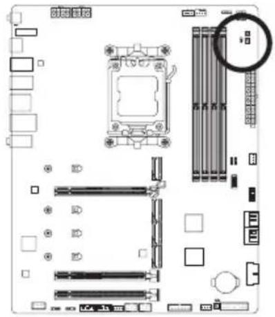 GIGABYTE X670 Gaming X AX - 18) RST (系统重置针脚) - 1