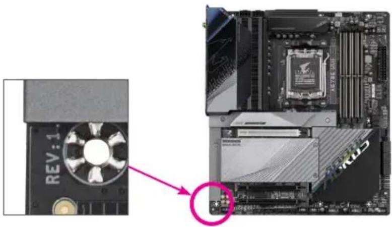 GIGABYTE X670 Gaming X AX - 产品版本辨识 - 1