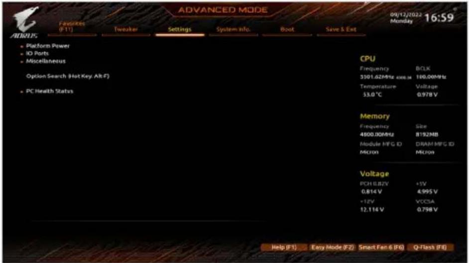 GIGABYTE B760 DS3H AX - Settings (设置) - 1