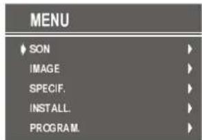 Opera TV5561 - Système de menus - 1