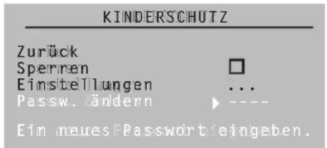 Opera TV3760 - Passwort ändern - 1