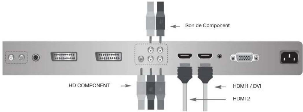 Opera LCD4271 - Raccordement du lecteur de DVD - 1
