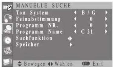 Opera LCD4271 - FEINABSTIMMUNG DES KANALEMPFANGS - 1