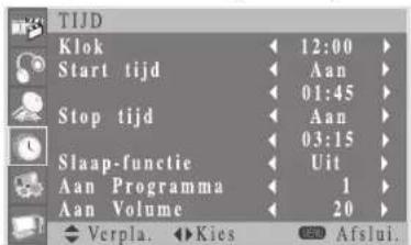 Opera LCD4271 - In-/uitschakeltijd instellen - 1