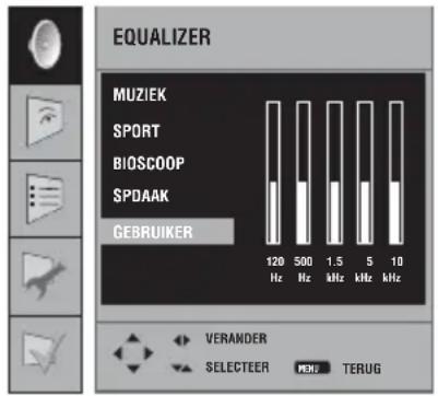 Opera LCD3771 - De instellingen van uw televisie: De instelling van het geluidsmenu - 2
