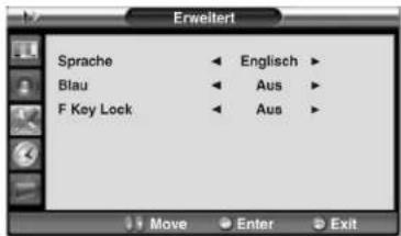 Opera LCD3762 - Erweitert-Menü aufrufen - 2