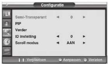 Opera LCD3762 - Lichtdoorlatendheid van het OSD-venster instellen - 1