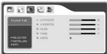 Opera LCD3272 - Menu FUNCTIE - 1