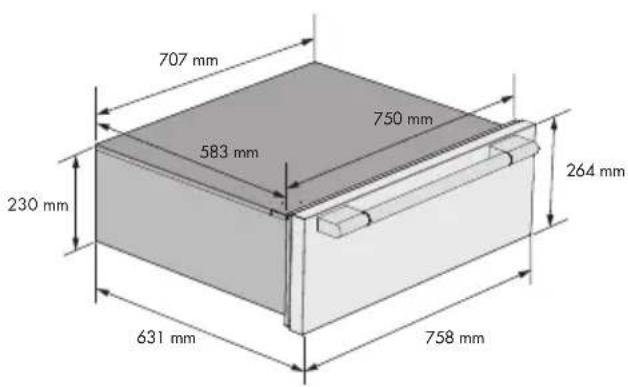 707 mm 583 mm 750 mm 230 mm 631 mm 758 mm 264 mm