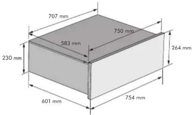 707 mm 583 mm 230 mm 601 mm 754 mm 750 mm 264 mm