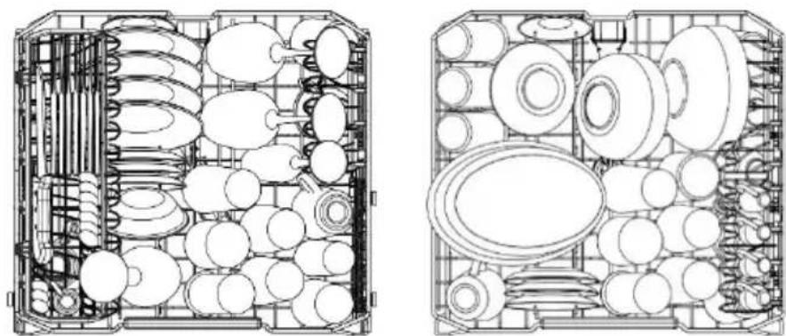 Fulgor Milano FPDW 82103 XX - CARICAMENTO DEL CESTELLO SUPERIORE - 1