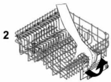 Fulgor Milano FPDW 82103 XX - ADJUSTING THE UPPER BASKET - 2