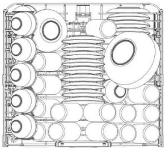 Fulgor Milano FPDW 82103 XX - CESTINO PORTAPOSATE SUPERIORE (solo su alcuni modelli) - 2