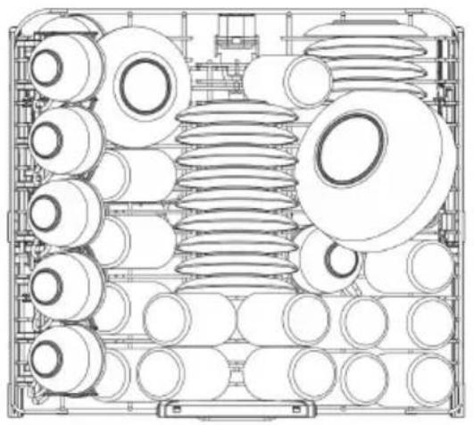 Fulgor Milano FPDW 82103 XX - CARREGAMENTO DO CESTO SUPERIOR - 5