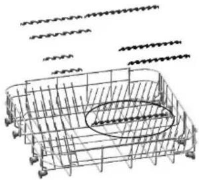 Fulgor Milano FPDW 82103 XX - ENCAIXES PARA CESTO INFERIOR - 1