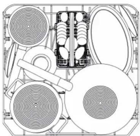 Fulgor Milano FPDW 82103 XX - KOSZ GÓRNY NA SZTUĆCE - 2
