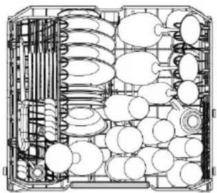 Fulgor Milano FDW 8292.1 - ЗАГРУЗКА ВЕРХНЕЙ КОРЗИНЫ - 1