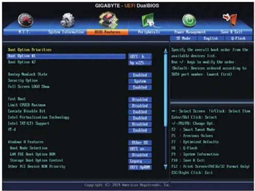 GIGABYTE GA-H97M-Gaming 3 - 2-4 BIOS Features (BIOS の機能) - 1