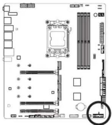 GIGABYTE X670E Aorus Extreme - 22) CLR\_CMOS (CMOSクリアジャンパ - 1