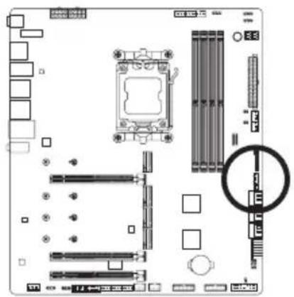 GIGABYTE X670E Aorus Extreme - 19) THB\_U4 (アドインカードコネクタナ - 1