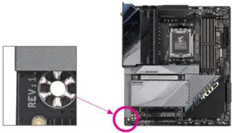 GIGABYTE X670E Aorus Extreme - マザーボードリビジョン確認 - 1
