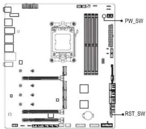 GIGABYTE X670E Aorus Extreme - クイックボタン - 1